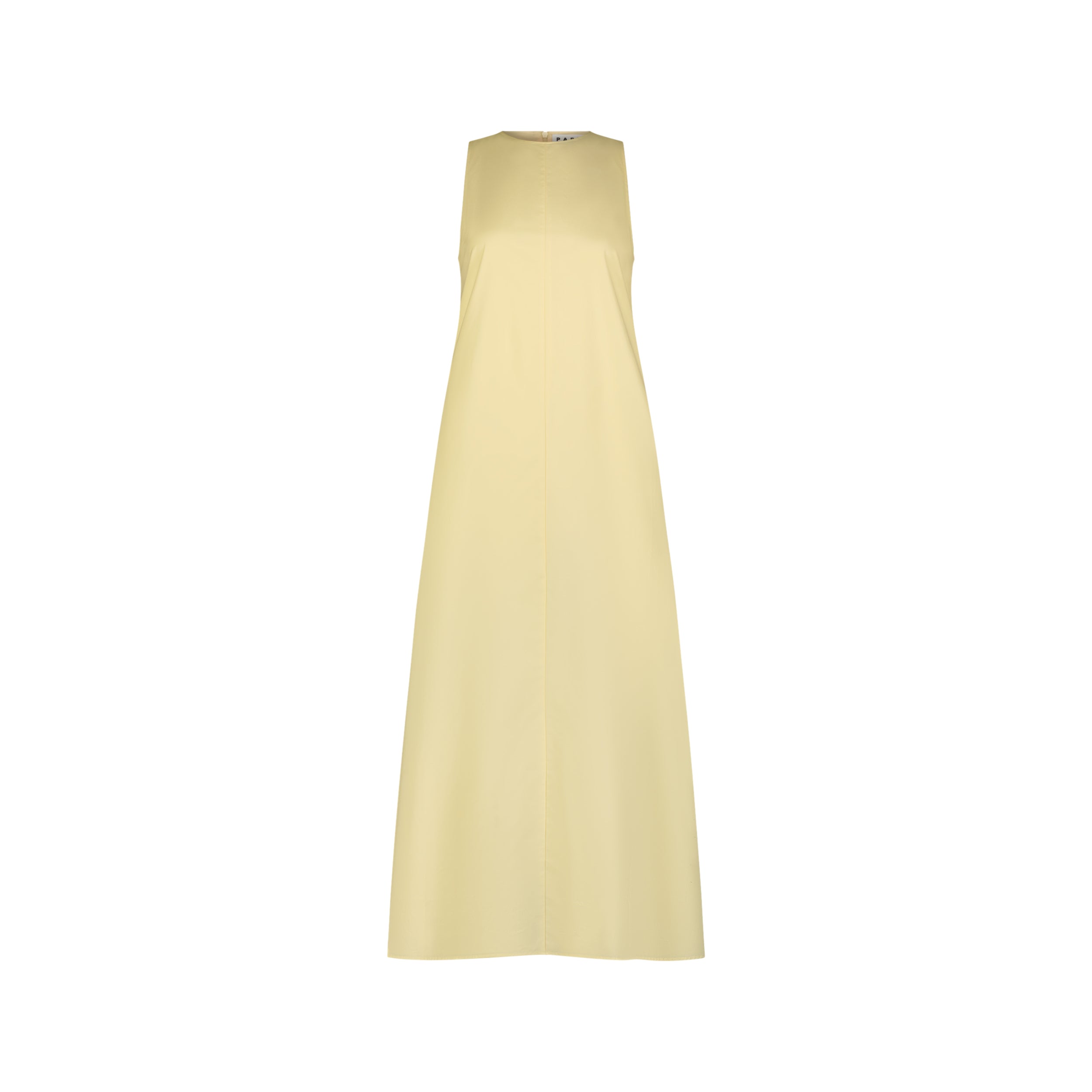 Sleeveless Poplin Maxi Dress YLW / XL