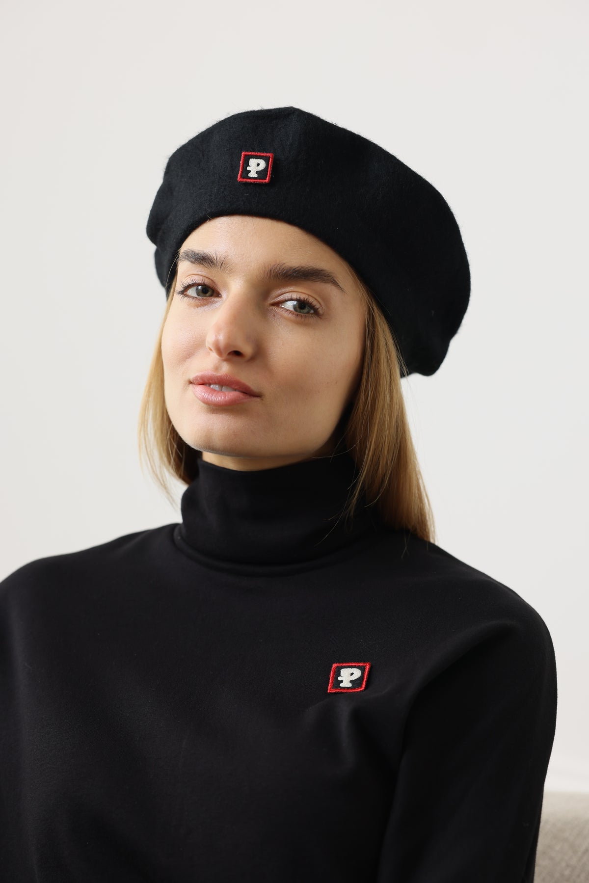 Contrast Sleeve Dolman Tneck