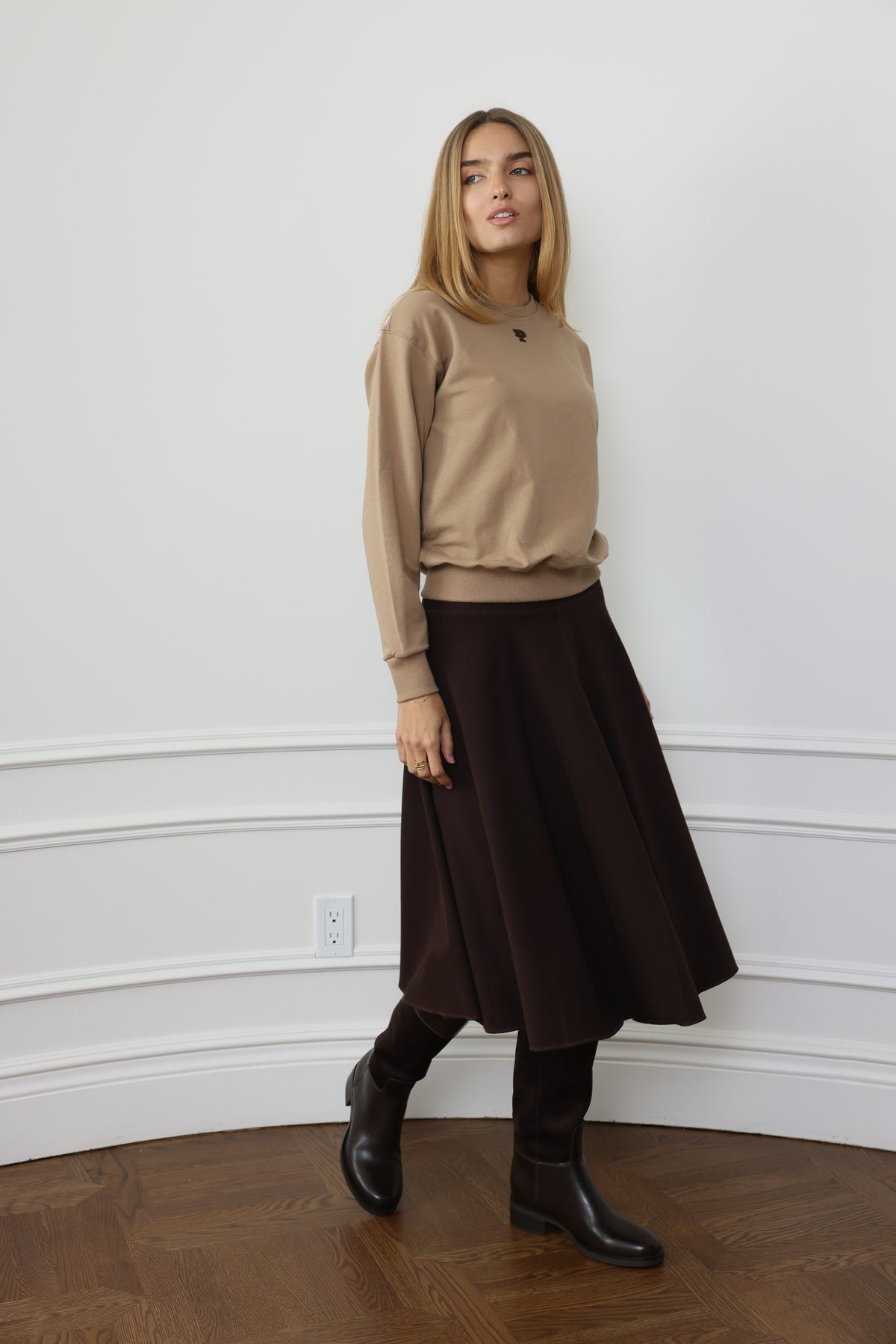 French Terry Short Skirt