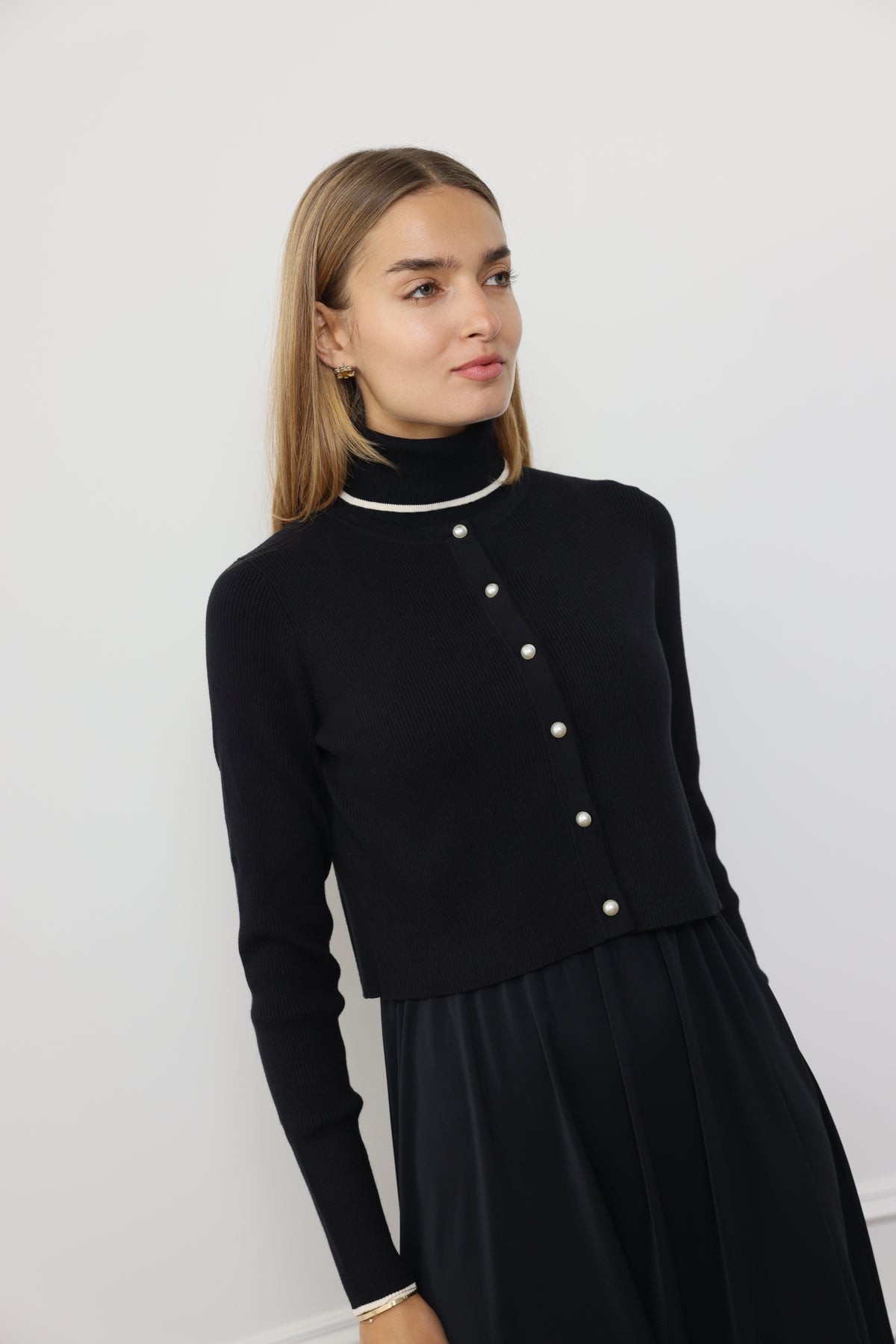 The Turtleneck Jumper and Cardigan Set