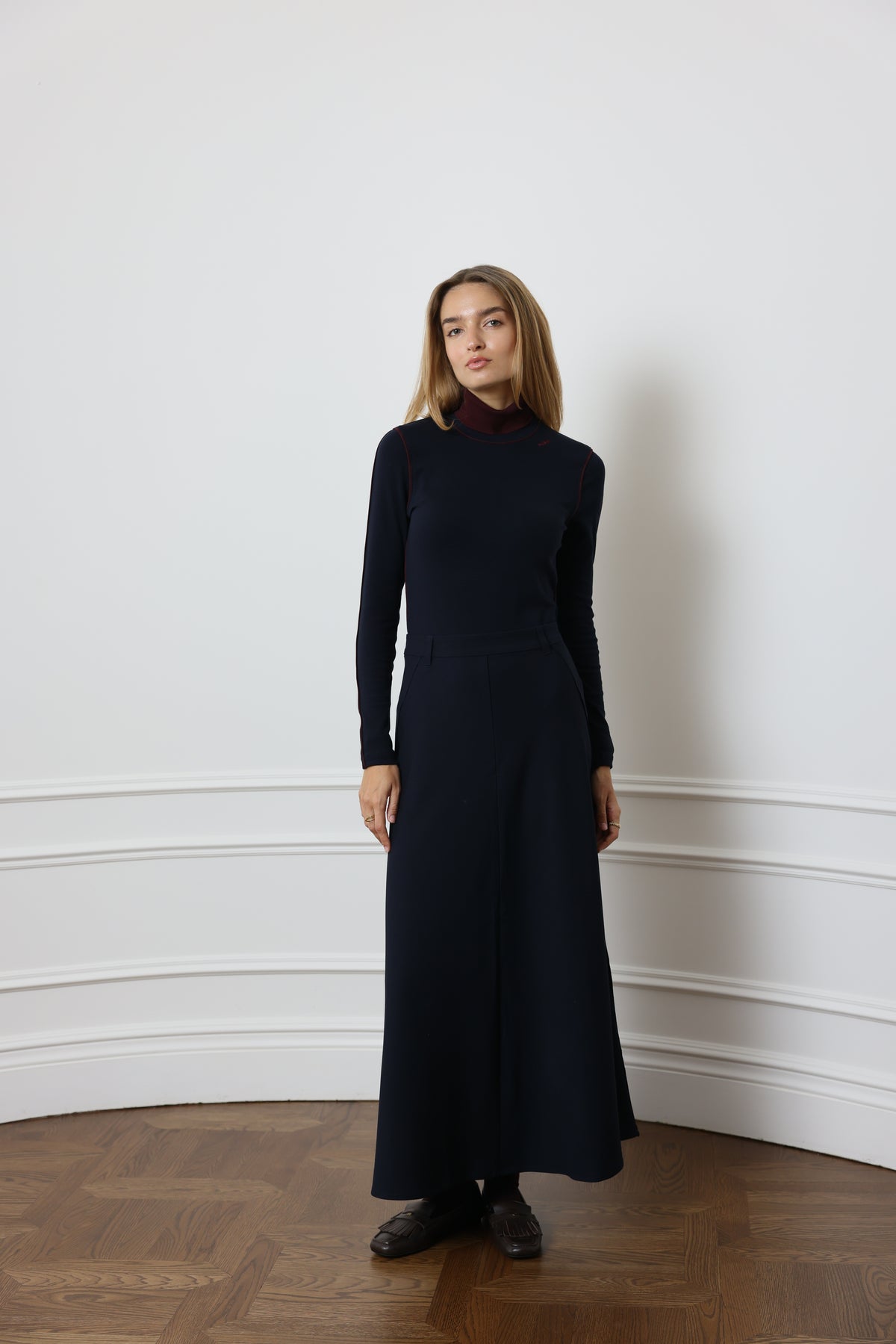 Contrast Piping Tneck