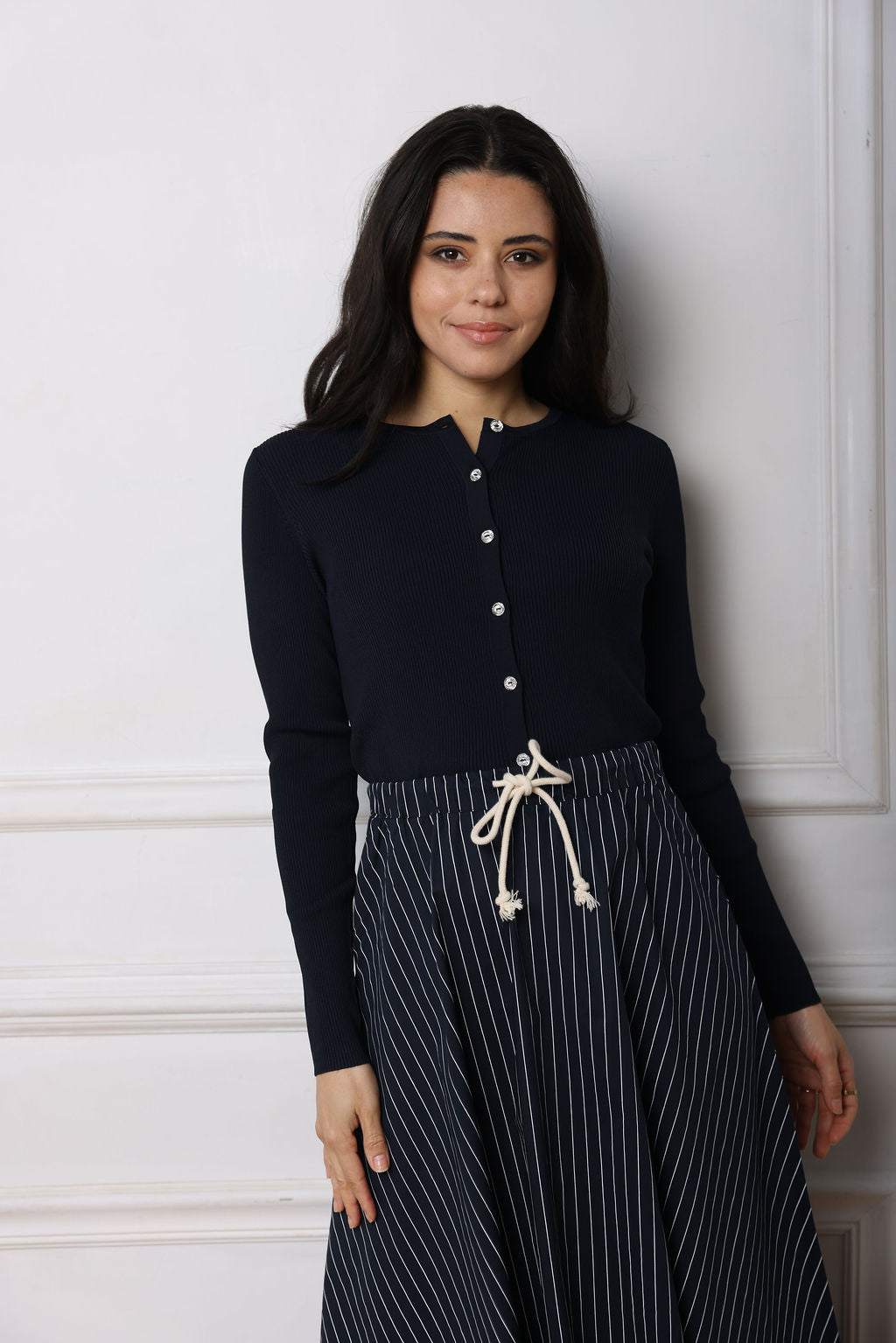 The Pinstripe Skirt
