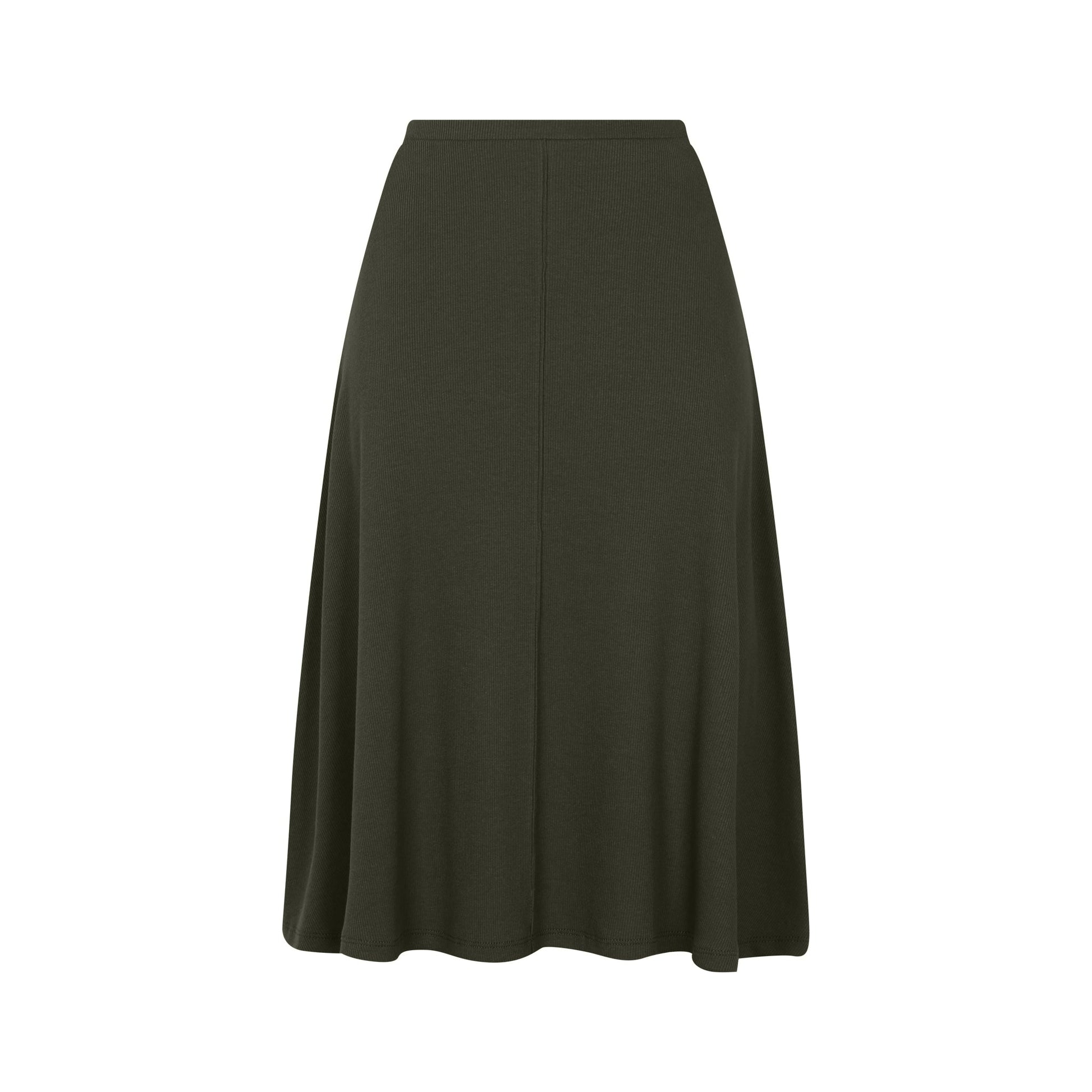 Ribbed Short Skirt with vein
