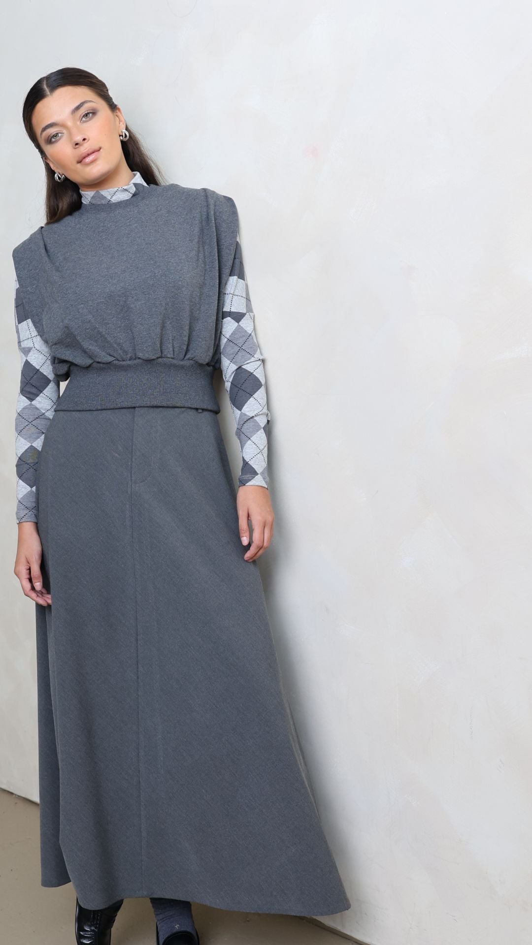 Midi Flared Skirt