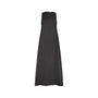 Black Sleeveless Poplin Maxi Dress.