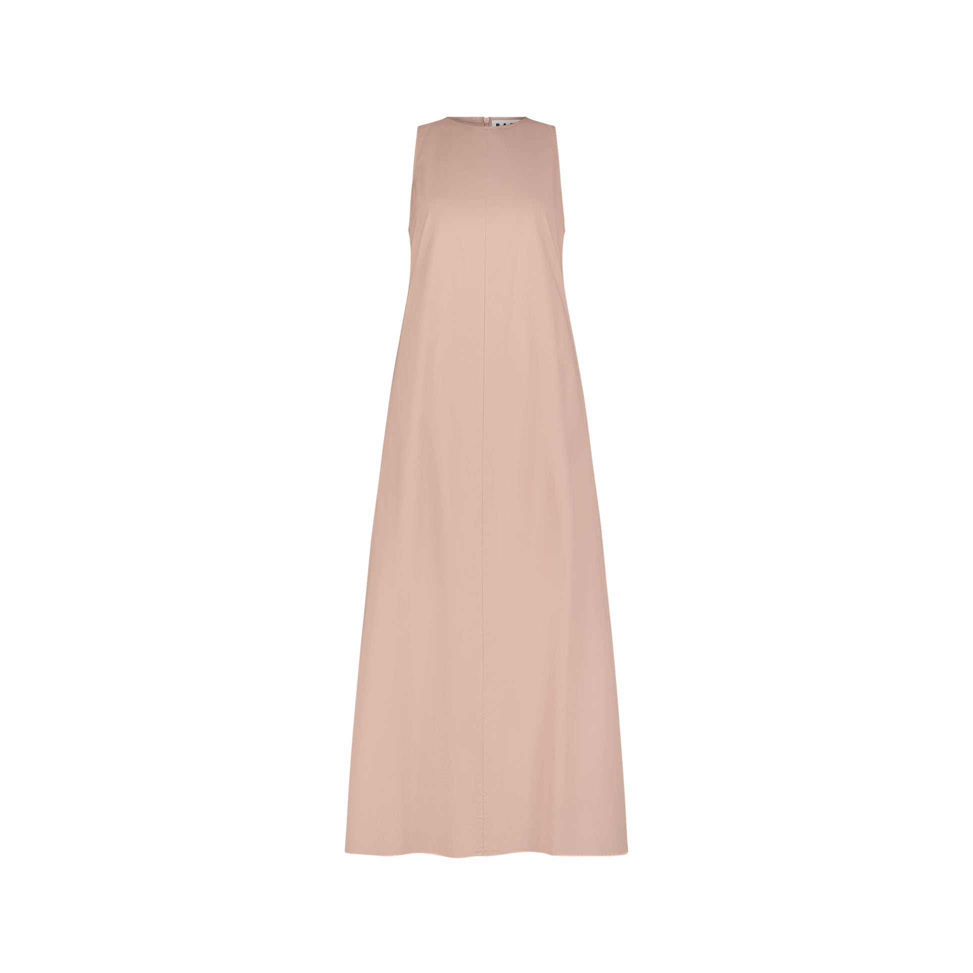 Blush Sleeveless Poplin Maxi Dress.
