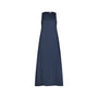 Navy Sleeveless Poplin Maxi Dress.
