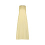 Yellow Sleeveless Poplin Maxi Dress.