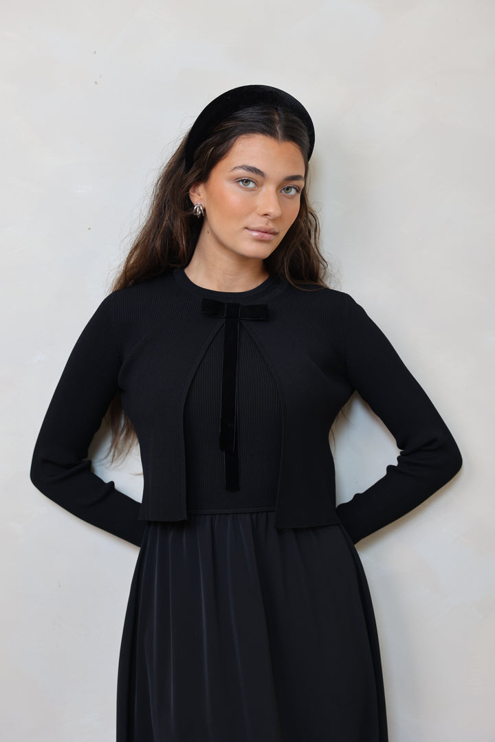 Bow Sweater+Jumper Set