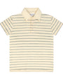 Striped polo shirt on a white background