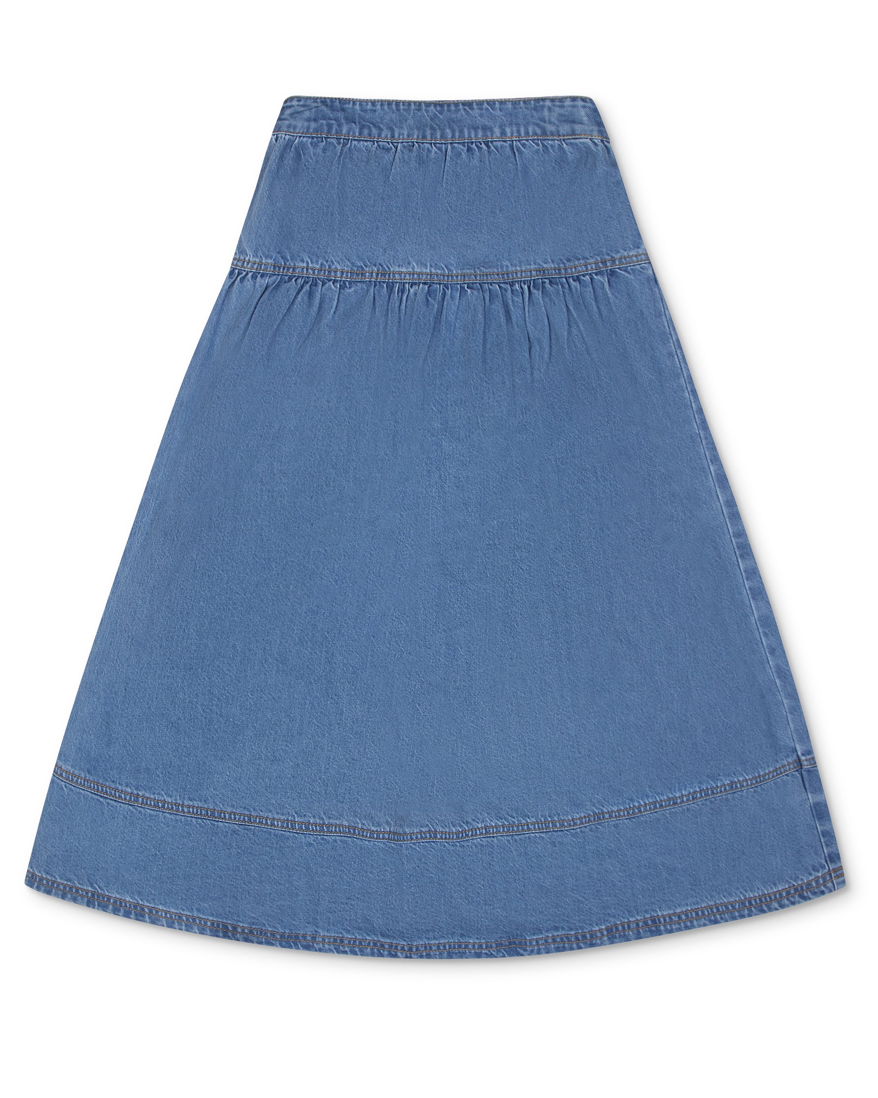 Classic Denim Maxi Skirt – Parni