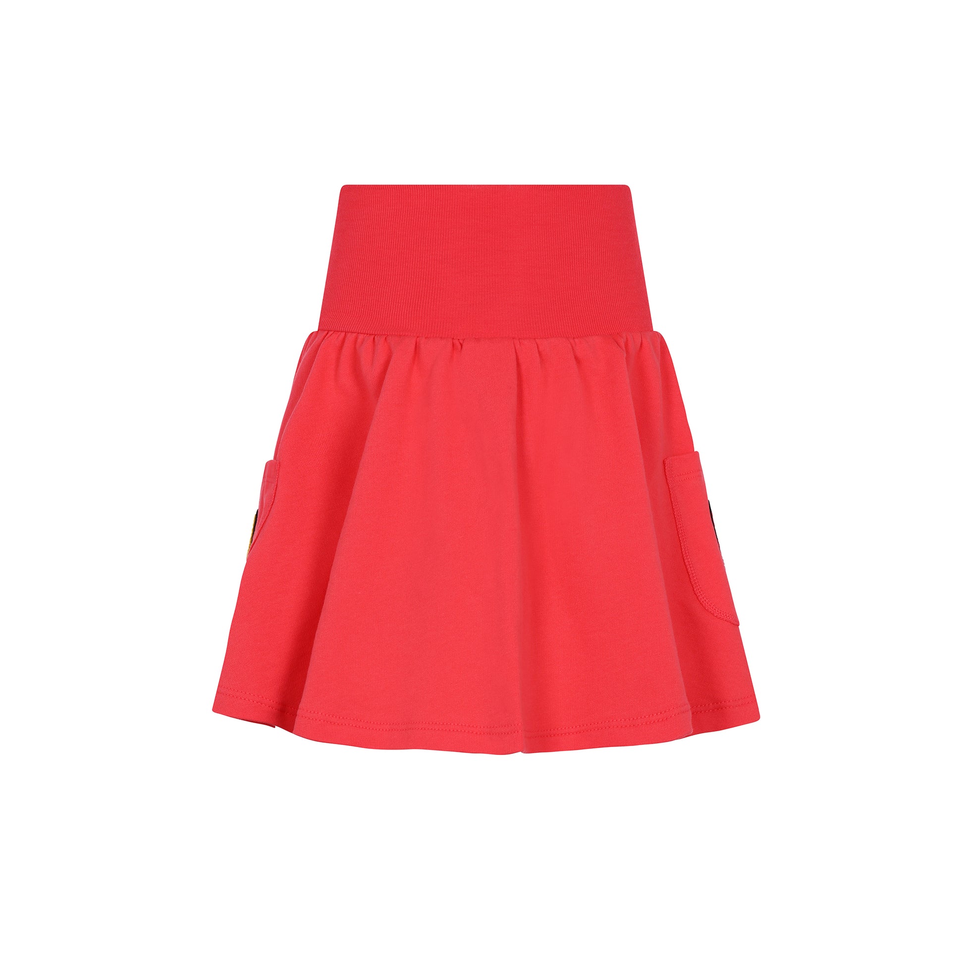 Girls High Waisted Varsity Skirt Pink.