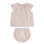 Two-piece Cotton Set With Bloomers pink.