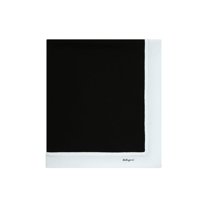 Black LP Embroidered Baby Blanket 