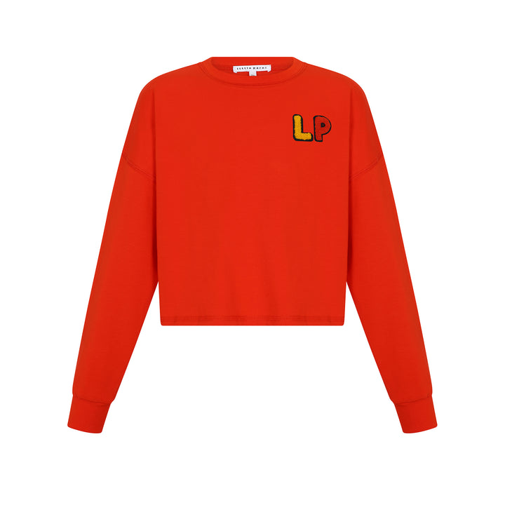 Girls LP Crop Top Orange.