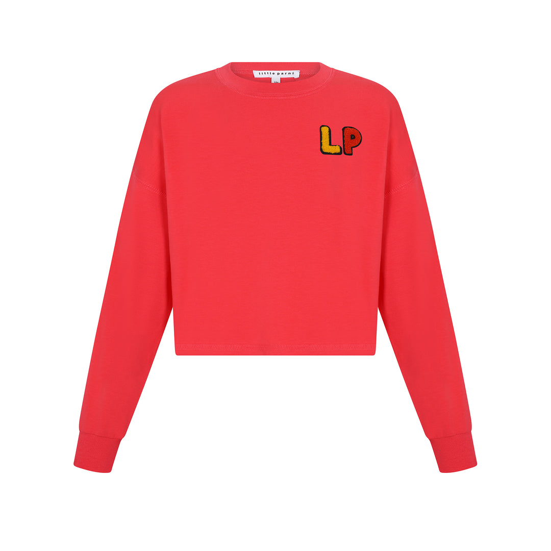 Girls LP Crop Top Pink.