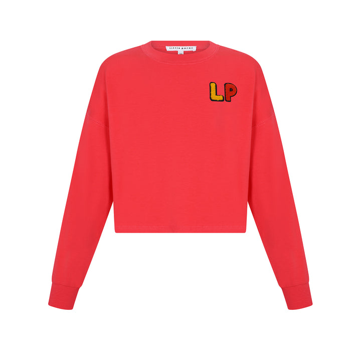 Girls LP Crop Top Pink.