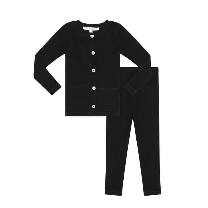 Toddler Ribbed Rhinestone Set
