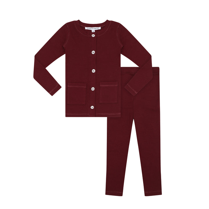 Toddler Ribbed Rhinestone Set