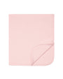 Pink blanket on a white background