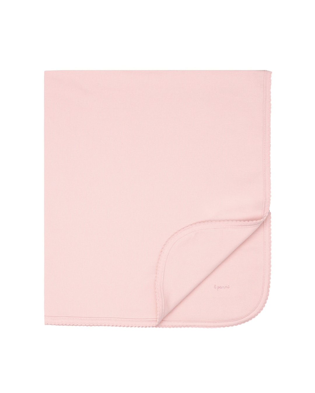 Pink blanket on a white background