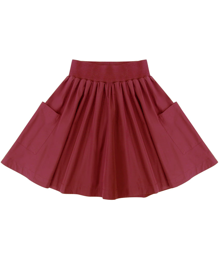 Red skirt on a white background