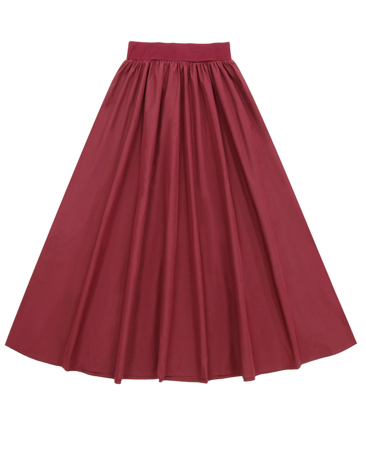Red skirt on a white background