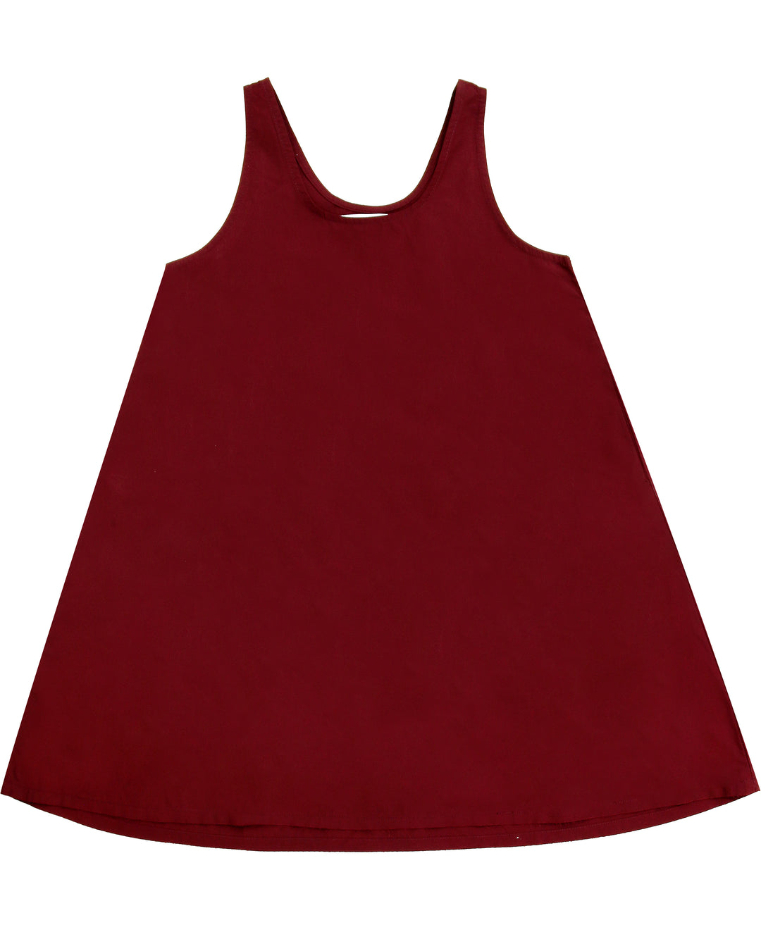 Red dress on a white background