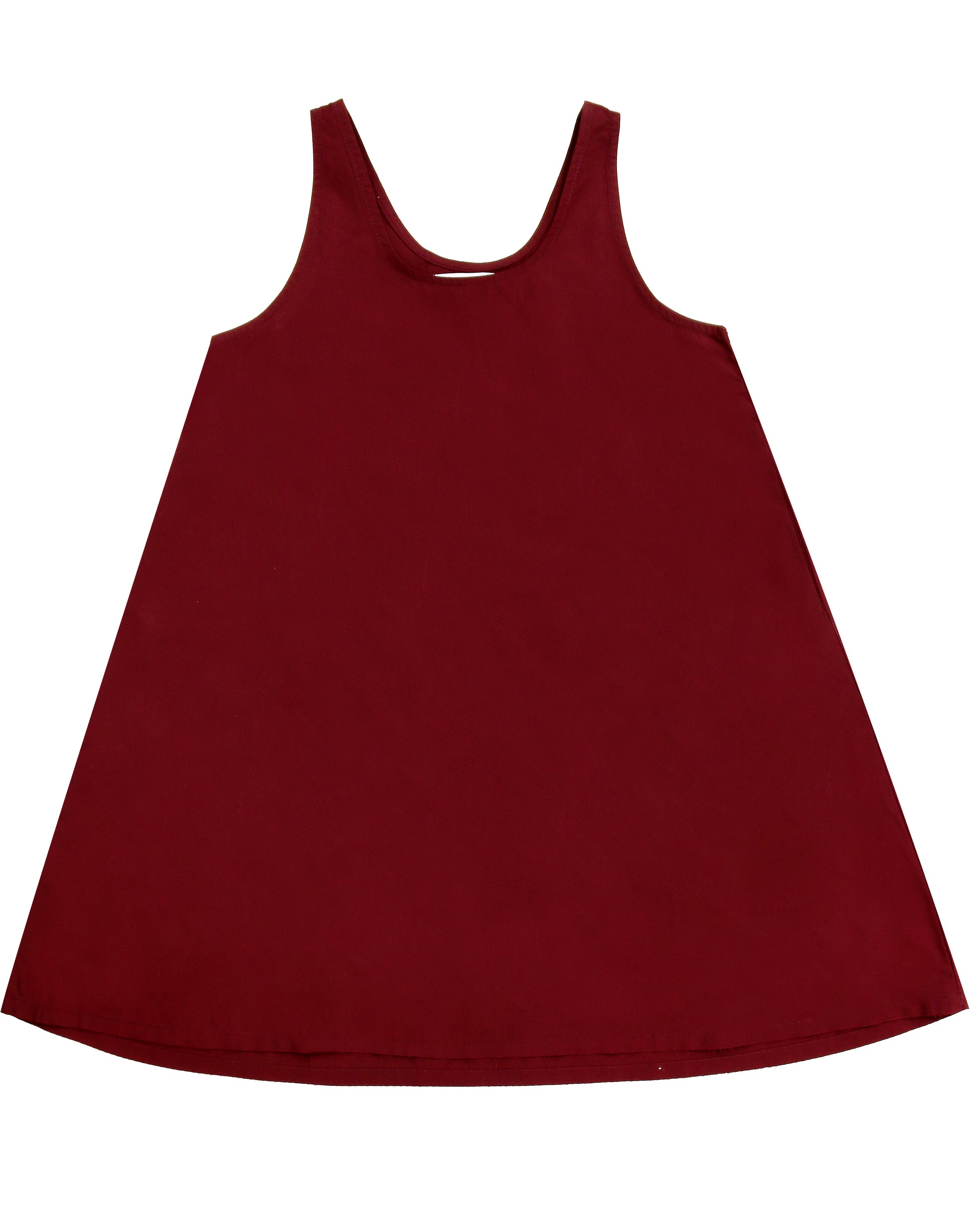 Red dress on a white background