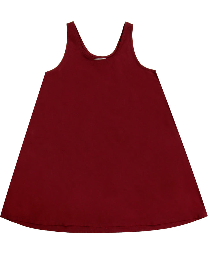 Red dress on a white background