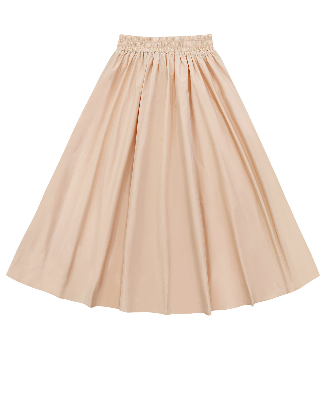 Beige skirt on a white background