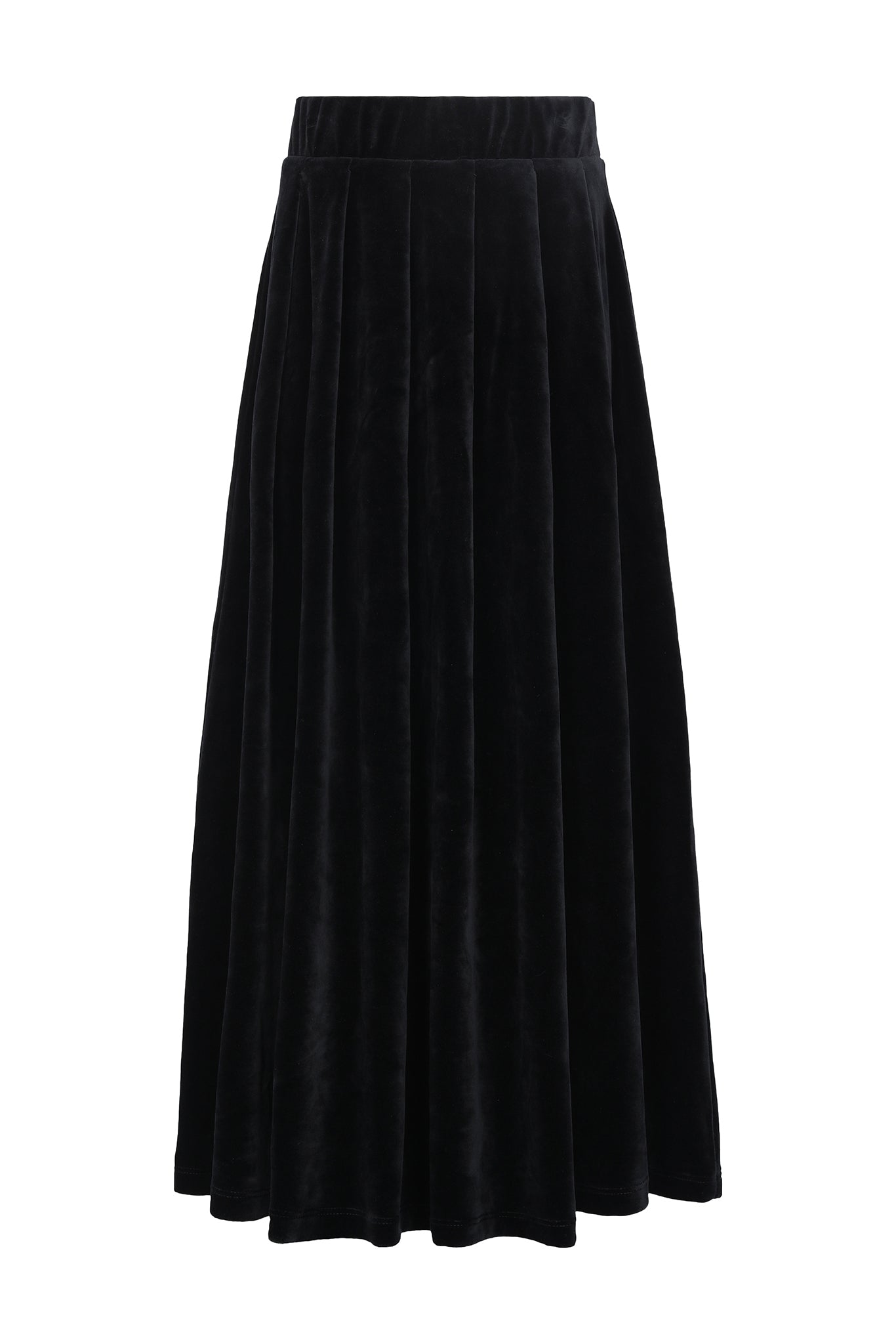 Teen Pleated Velour Maxi – Parni