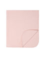 Pink blanket on a white background