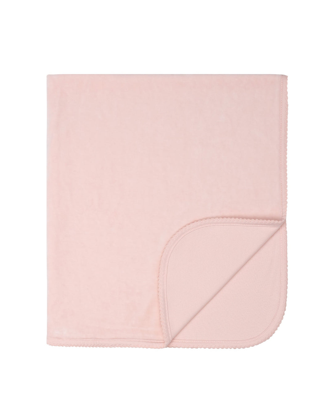 Pink blanket on a white background