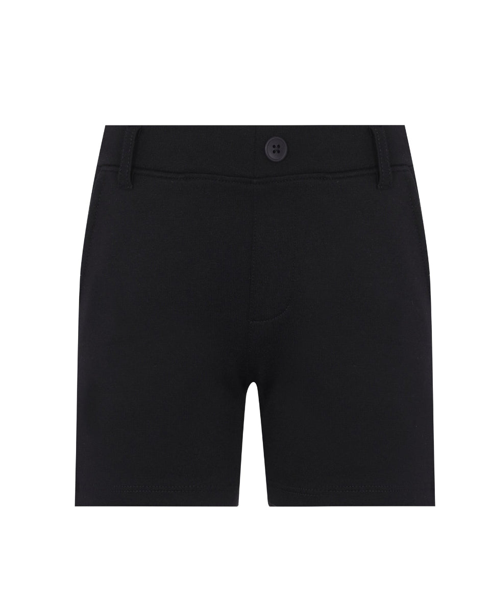 Black shorts on a white background