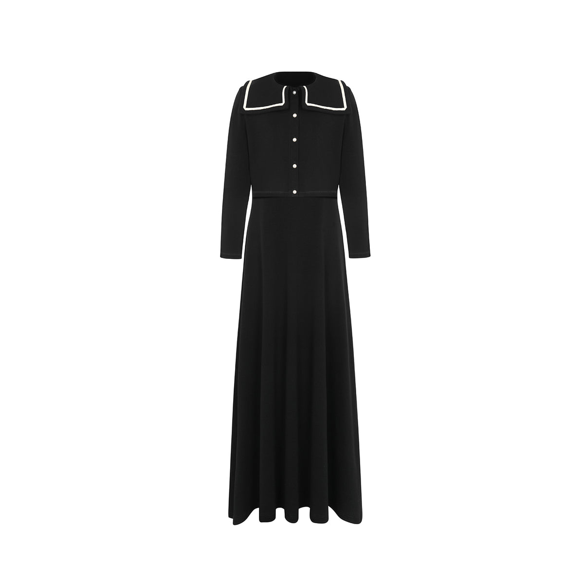 Embroidered Collar Teen Maxi Set