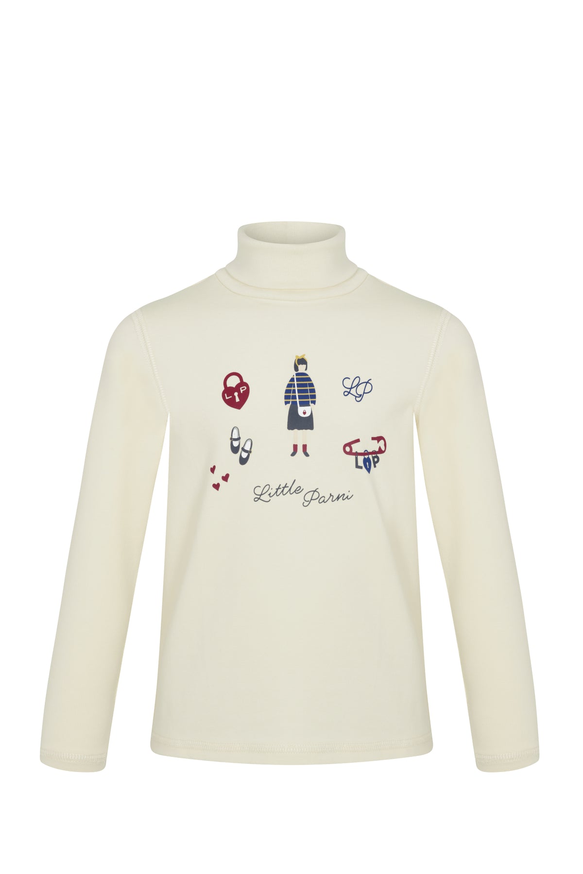 Printed  Turtleneck