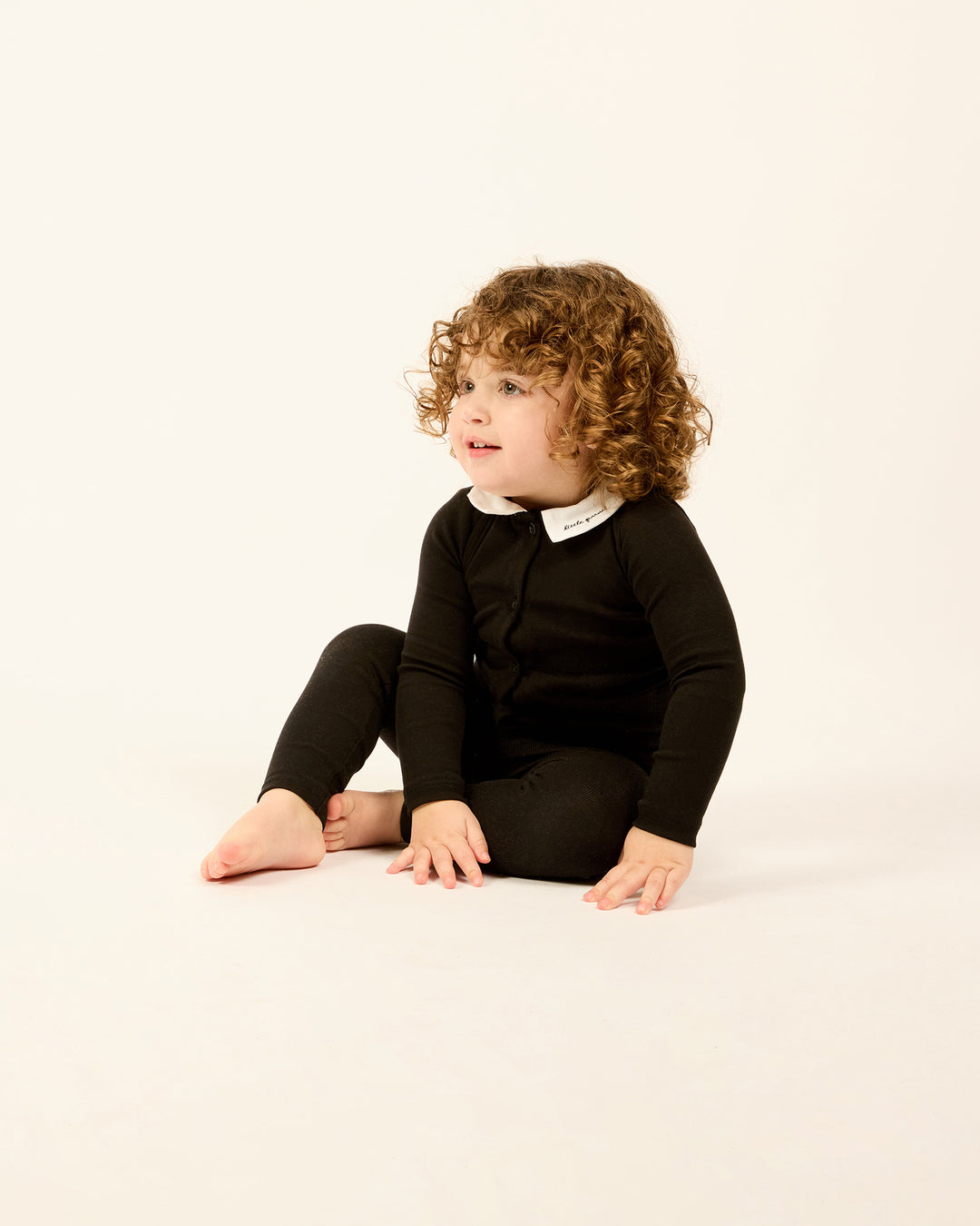 Baby Collared Cardigan and Pants Set - Main Image