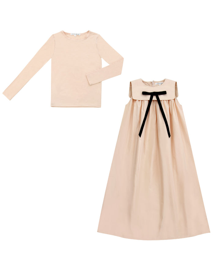 Girls Taffeta Maxi Jumper Set