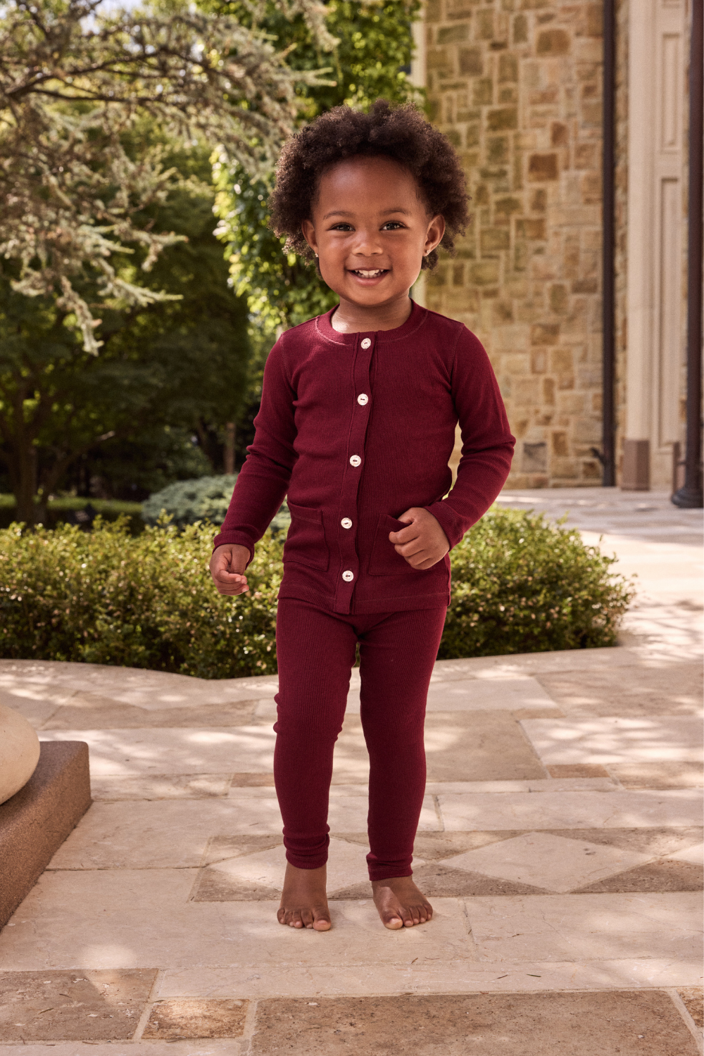 Toddler Ribbed Rhinestone Set
