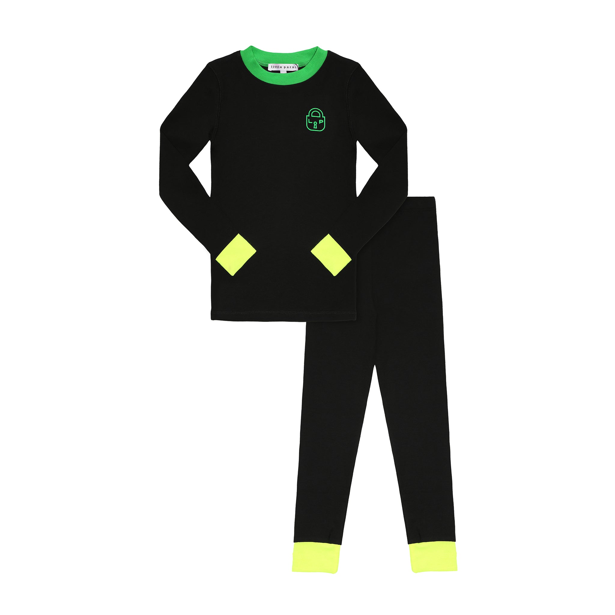 Parni PJ69 Varsity Neon Pajama Stretchy - Black/Blue Parni PJ69 Varsity Neon Pajama Stretchy - Black/Blue