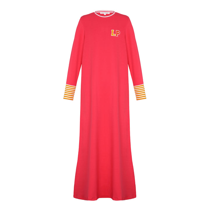 Teen LP Colorblock Varsity Nightgown in pink.