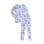 Ivory Blue Timeless Toile Pajama Set.