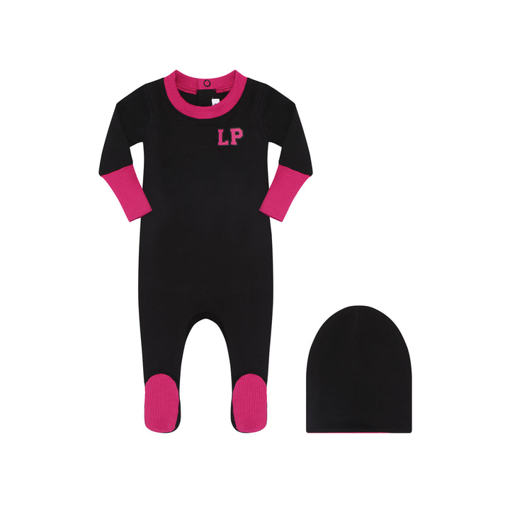 Varsity Stretchy Pajama and Beanie Set