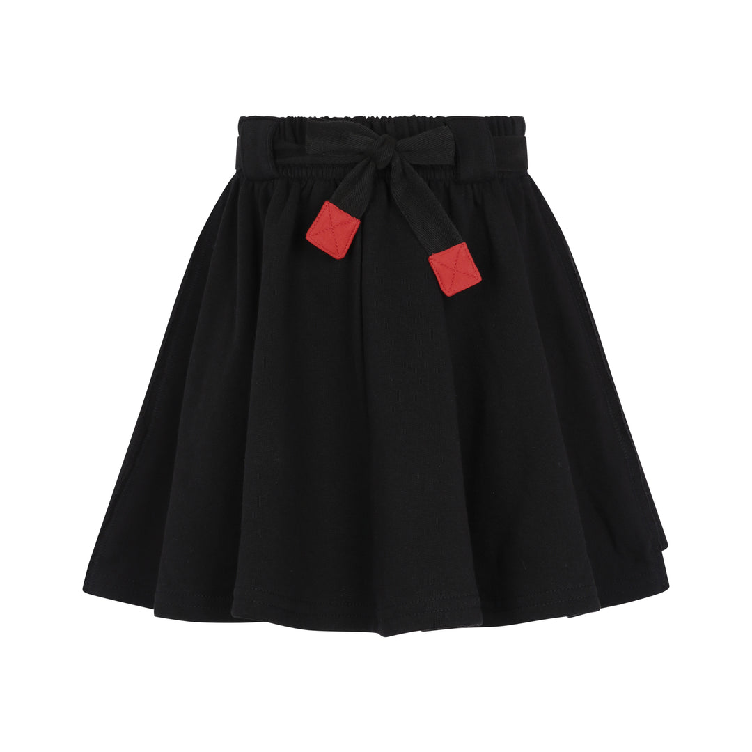 French Terry Belted Short Skirt
