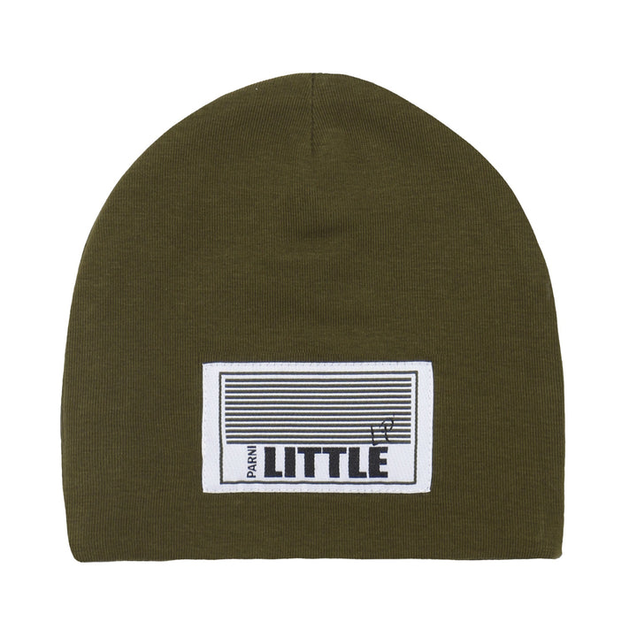 Ribbed Cotton Beanie with Logo