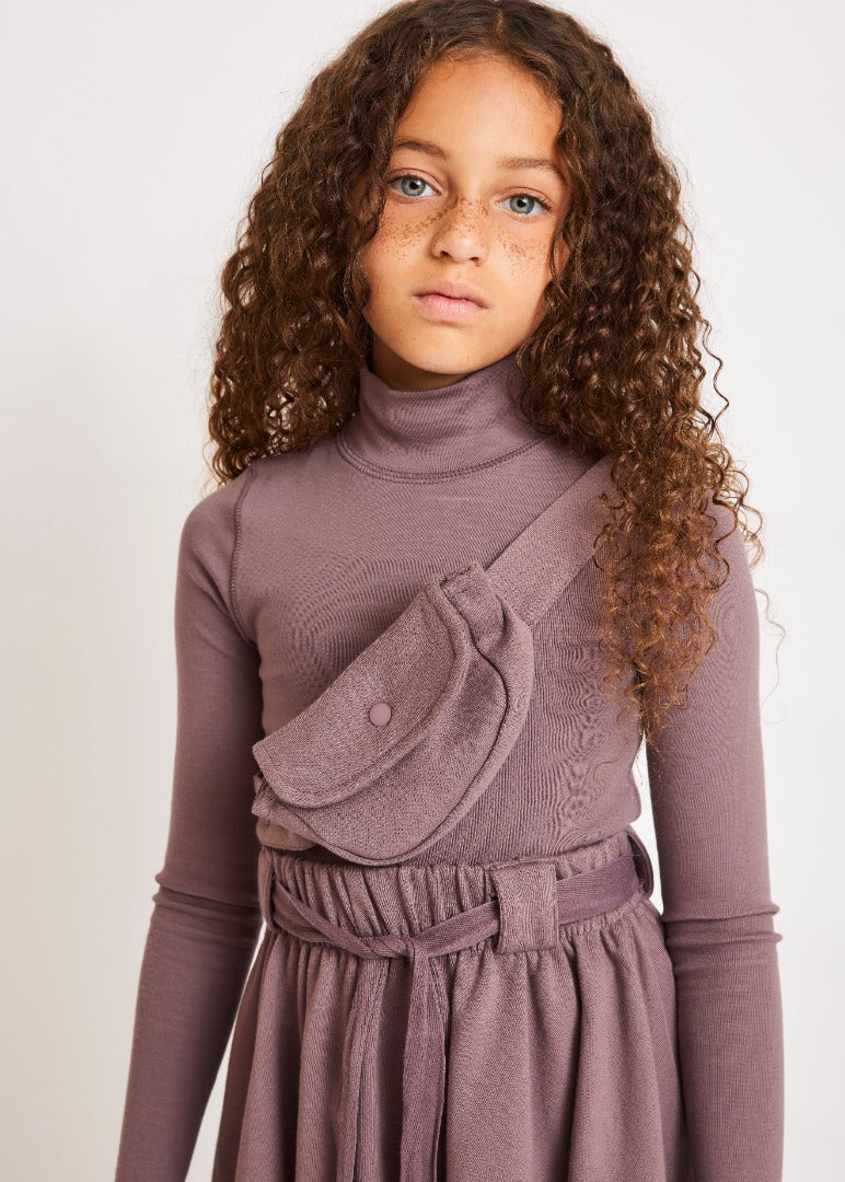 Signature Ribbed Mock Neck Top