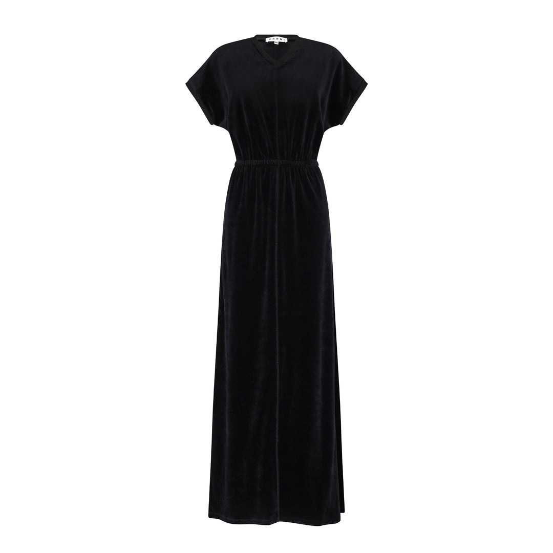 Velour Dolman Short Sleeve Maxi