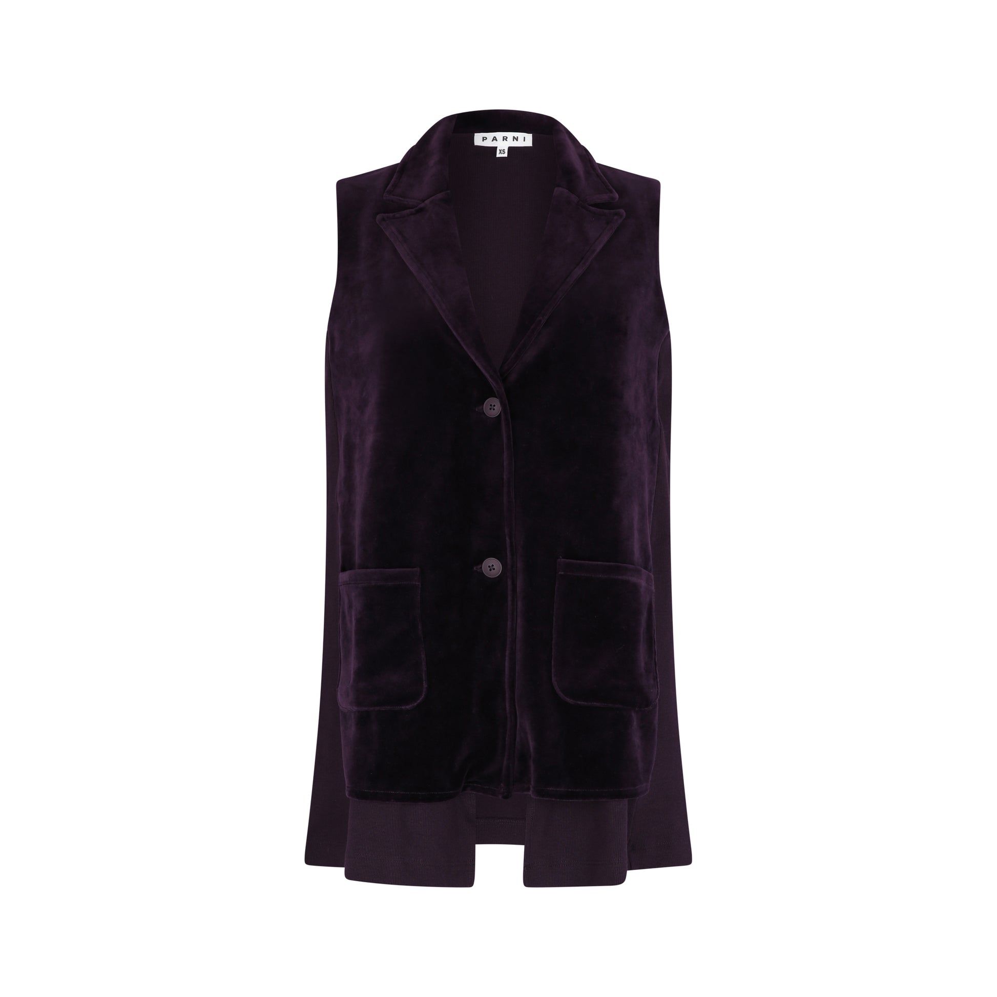 Sleeveless Velour Vest