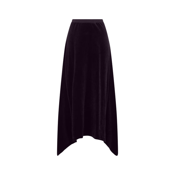 Signature Velour Asymmetrical Skirt